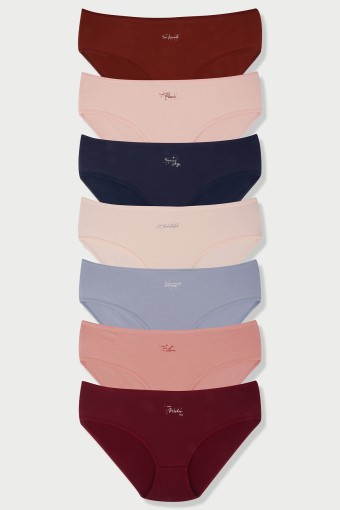 DOMİNANT - Dominant Kadın Bato Külot Büyük Beden 7'li - Asorti