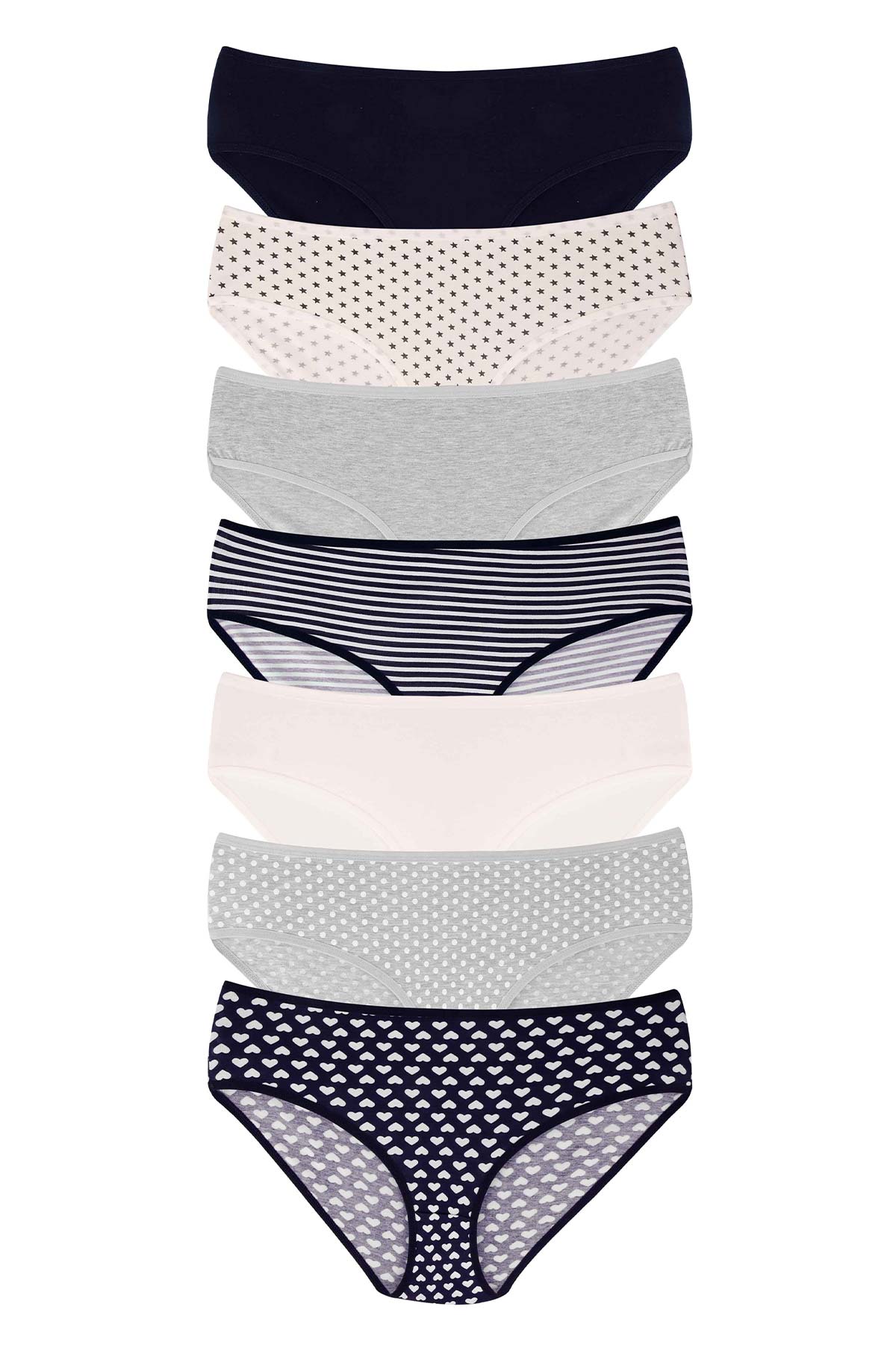 Dominant Kadın Bato Külot Büyük Beden 7'li - Thumbnail