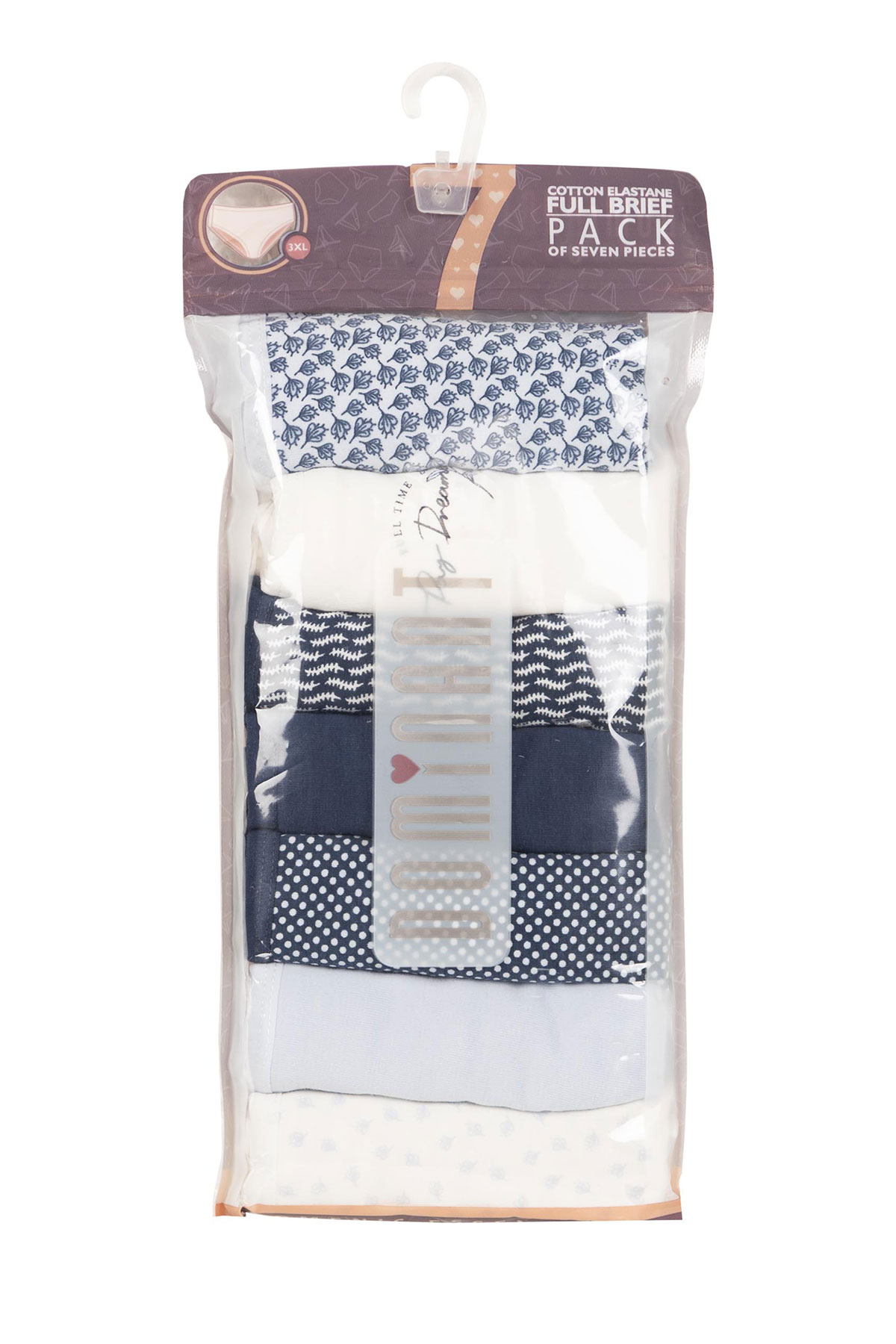 Dominant Kadın Bato Külot Büyük Beden 7'li - Thumbnail