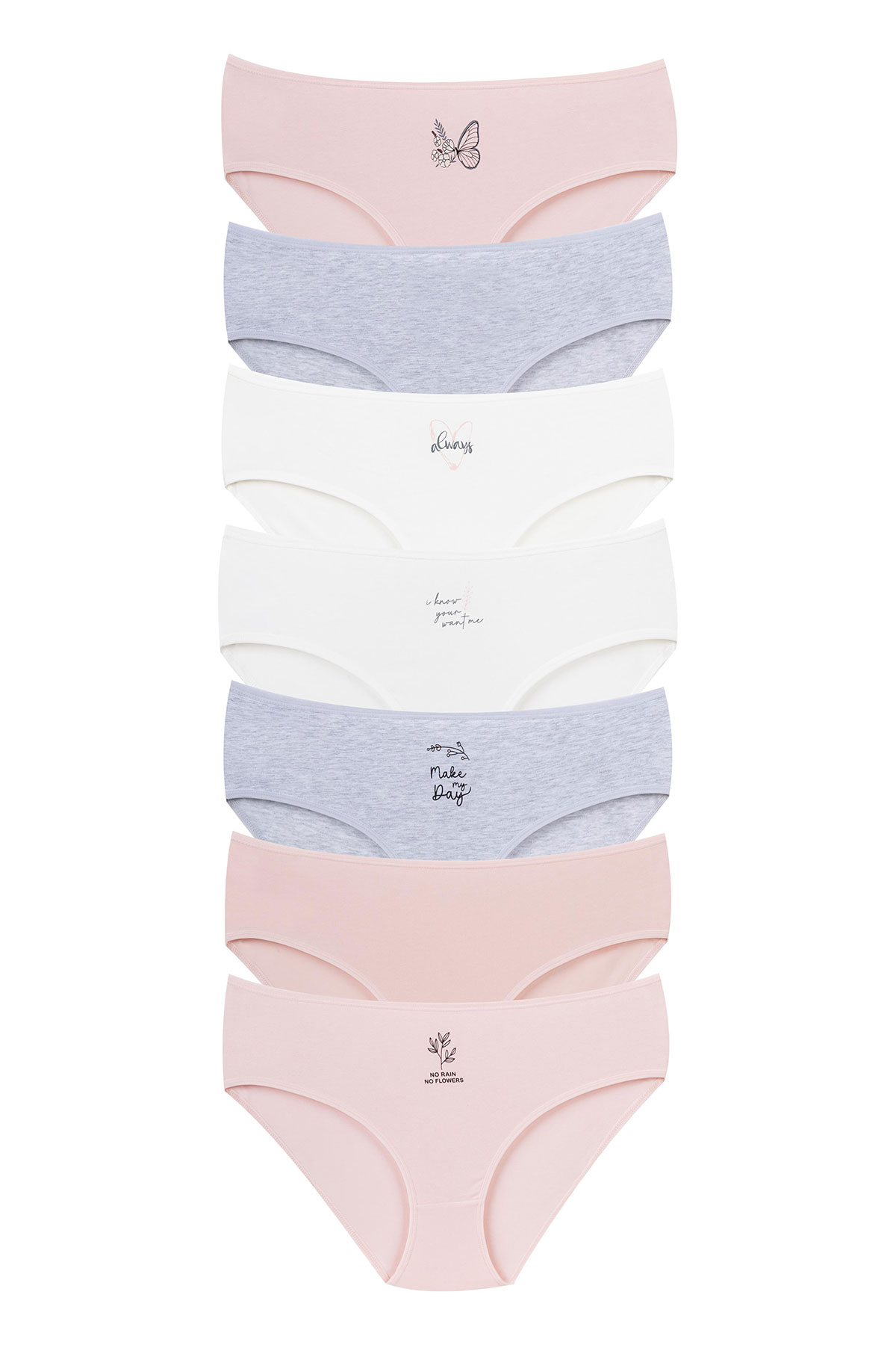 Dominant Kadın Bato Külot Büyük Beden 7'li - Thumbnail