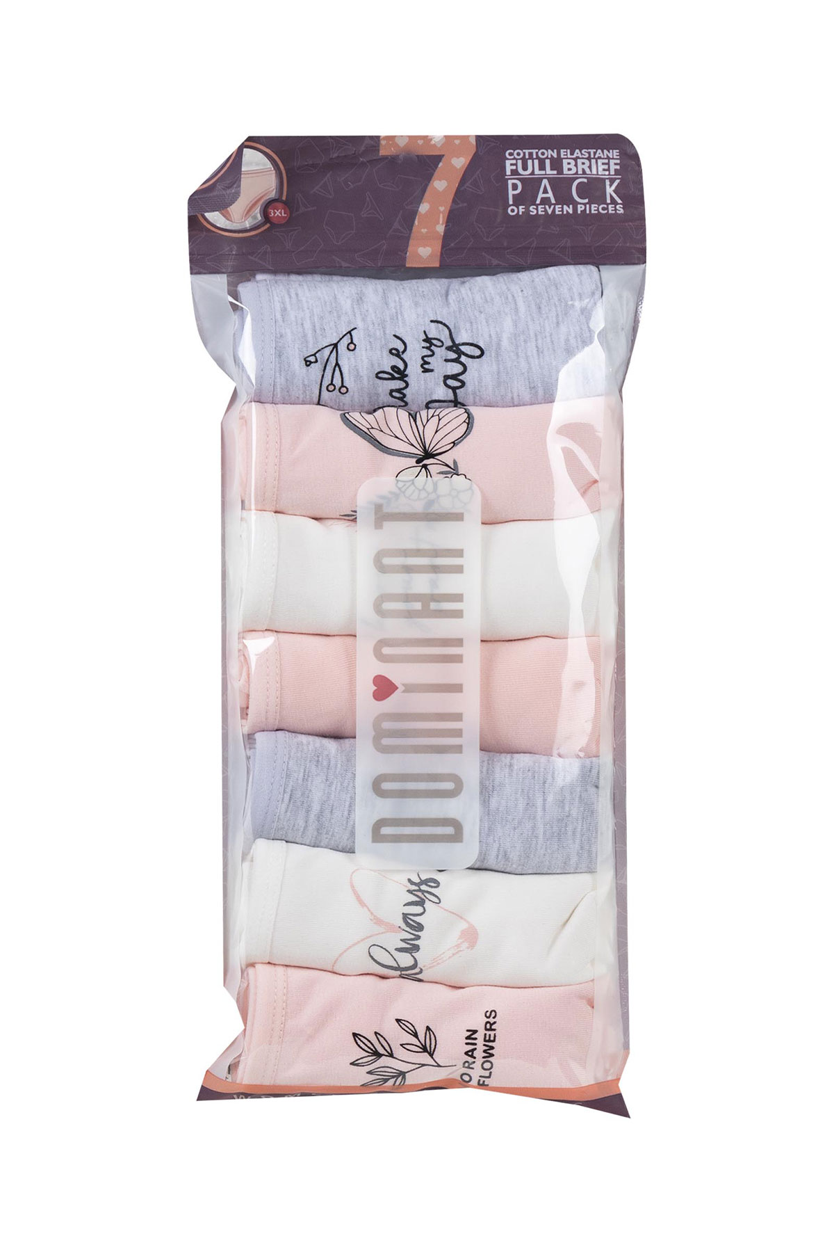 Dominant Kadın Bato Külot Büyük Beden 7'li - Thumbnail