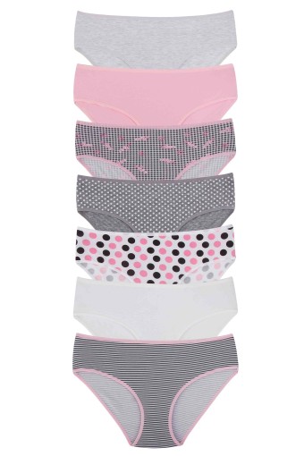 DOMİNANT - Dominant Kadın Bato Külot Büyük Beden 7'li - Asorti