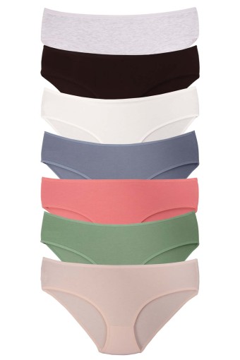 DOMİNANT - Dominant Kadın Bato Külot Büyük Beden 7'li - Asorti