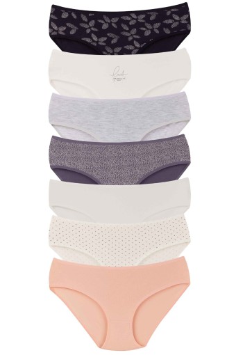 DOMİNANT - Dominant Kadın Bato Külot Büyük Beden 7'li - Asorti