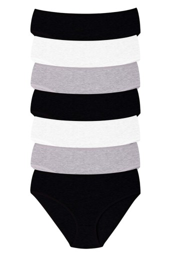 DOMİNANT - Dominant Kadın Bato Külot Büyük Beden 7'li - Asorti