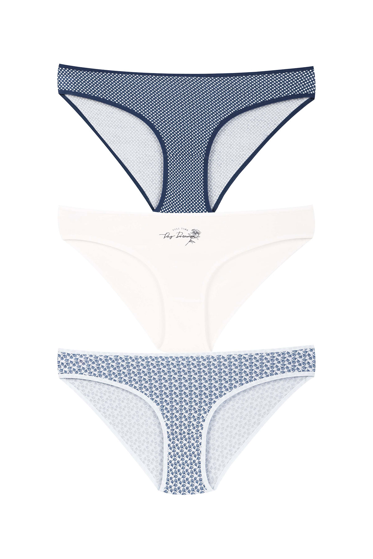 Dominant Kadın Bikini Külot 3'lü - Thumbnail