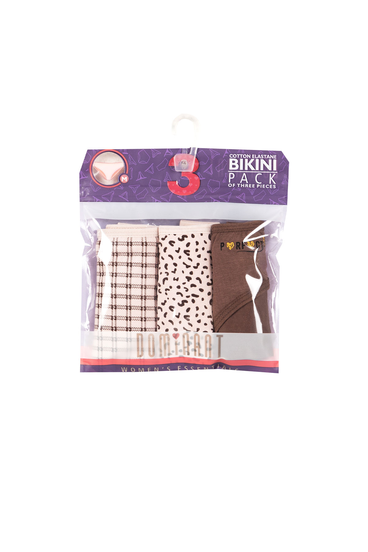 Dominant Kadın Bikini Külot 3'lü - Thumbnail