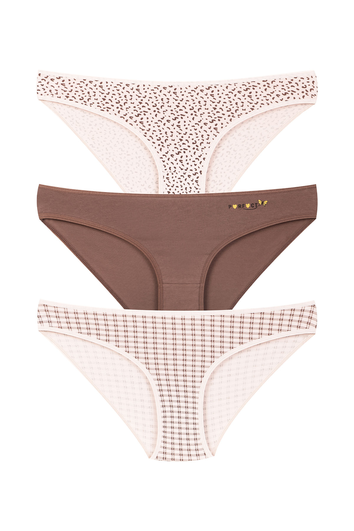 Dominant Kadın Bikini Külot 3'lü - Thumbnail