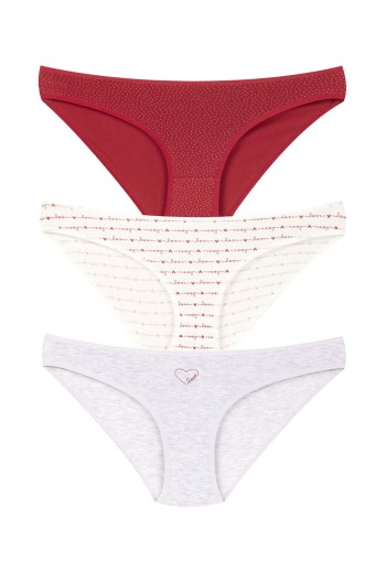 DOMİNANT - Dominant Kadın Bikini Külot 3'lü