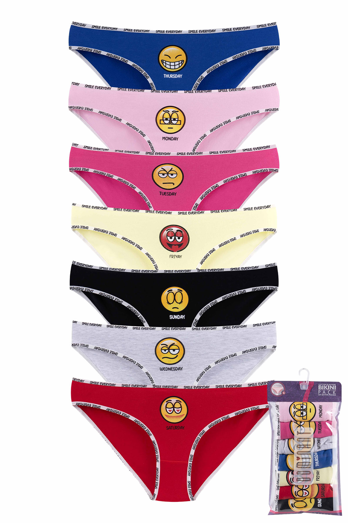 Dominant Kadın Bikini Külot 7'li - Thumbnail