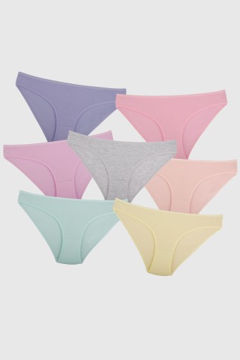 DOMİNANT - Dominant Kadın Bikini Külot 7'li - Asorti (1)