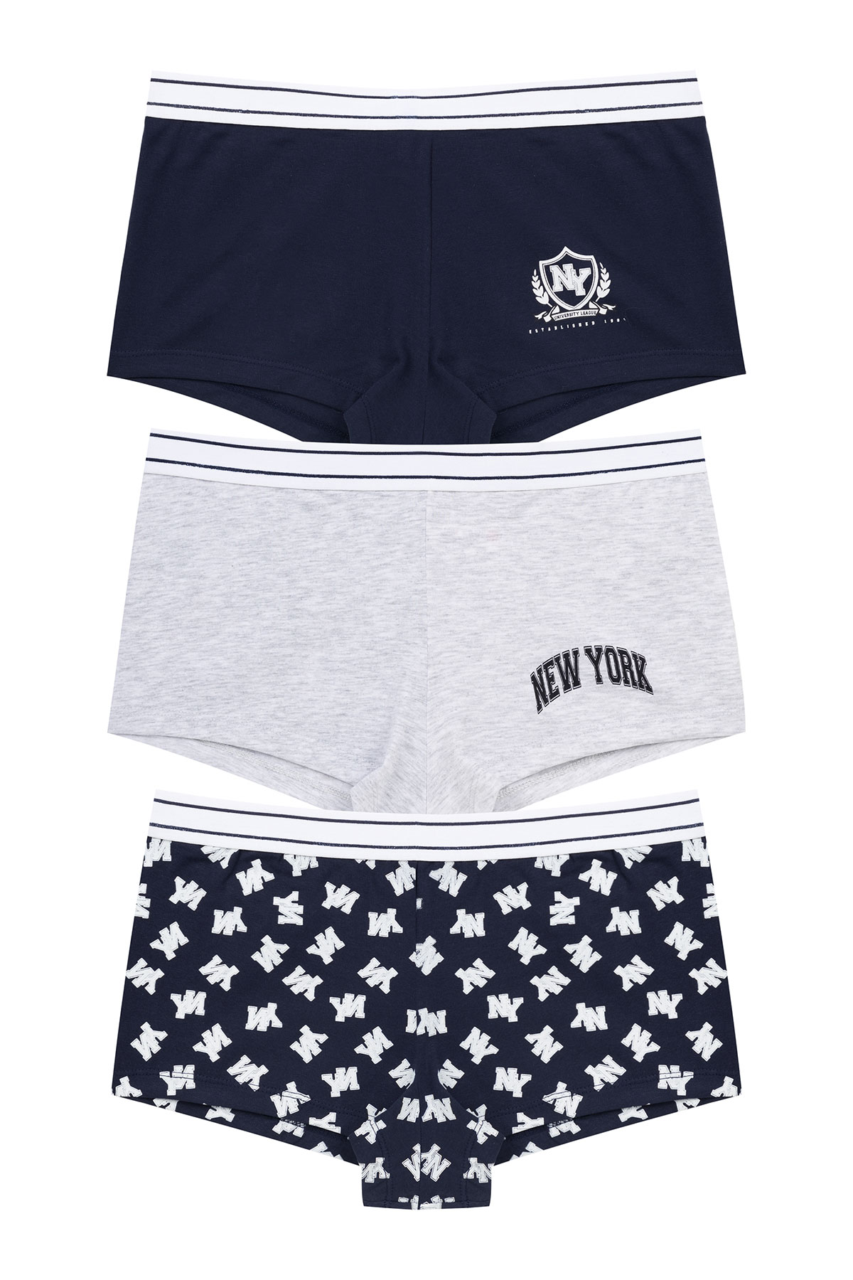 Dominant Kadın Boxer Külot Beli Çizgili - Thumbnail