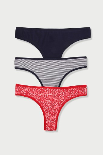 DOMİNANT - Dominant Kadın Brazilian Külot 3'lü - Asorti