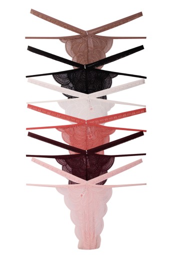 DOMİNANT - Dominant Kadın Dantelli Tanga Külot İpli