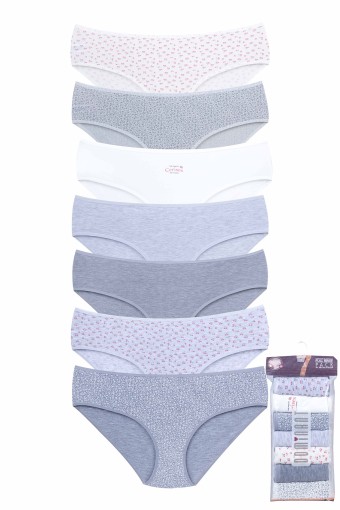 DOMİNANT - Dominant Kadın Fullbrıef Bikini Külot 4'lü Desenli