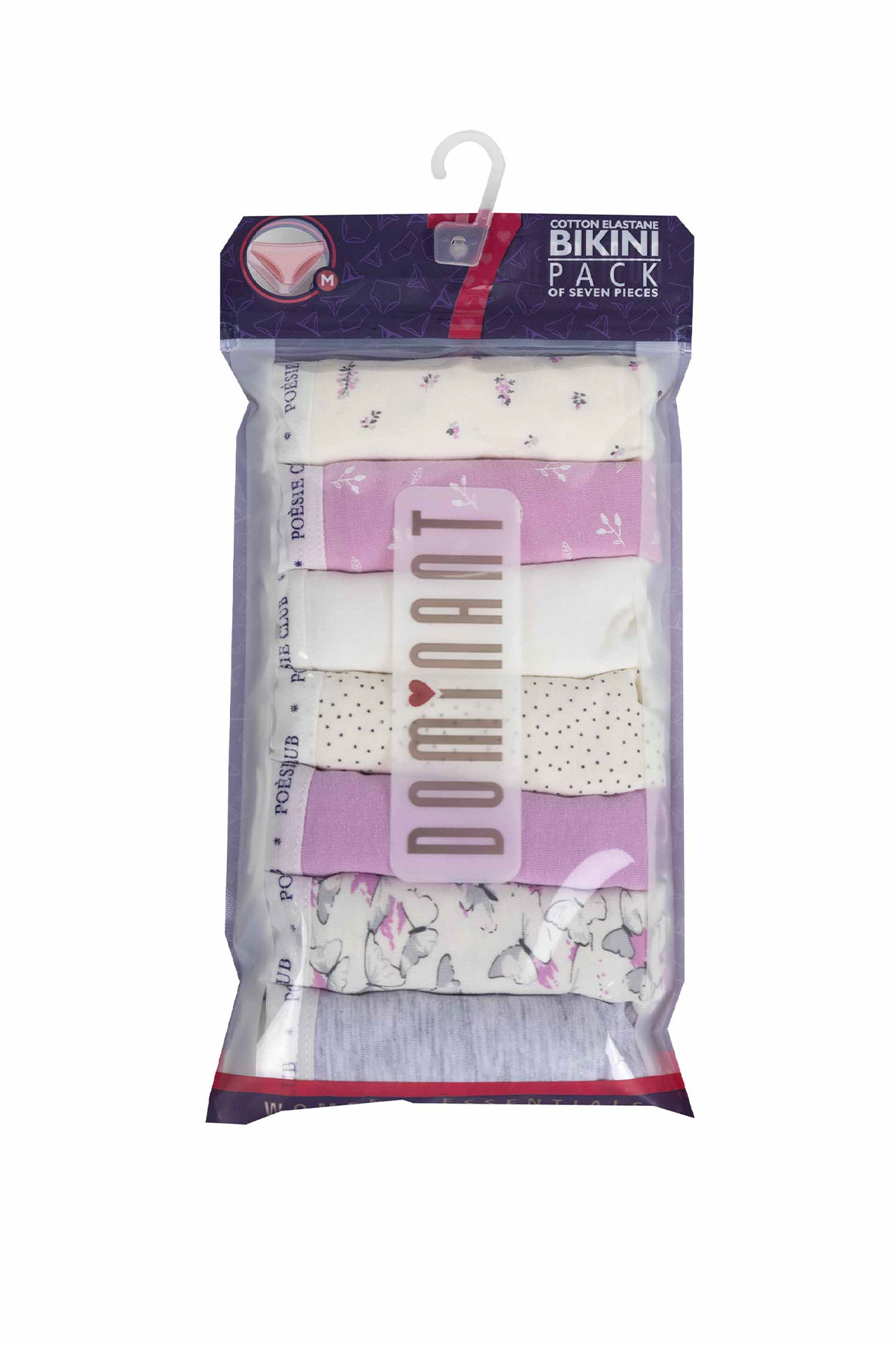 Dominant Kadın Slip Bikini Külot 7'li Desenli - Thumbnail