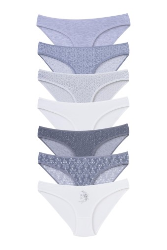 DOMİNANT - Dominant Kadın Slip Bikini Külot 7'li Desenli