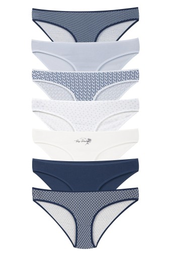 DOMİNANT - Dominant Kadın Slip Bikini Külot 7'li Desenli