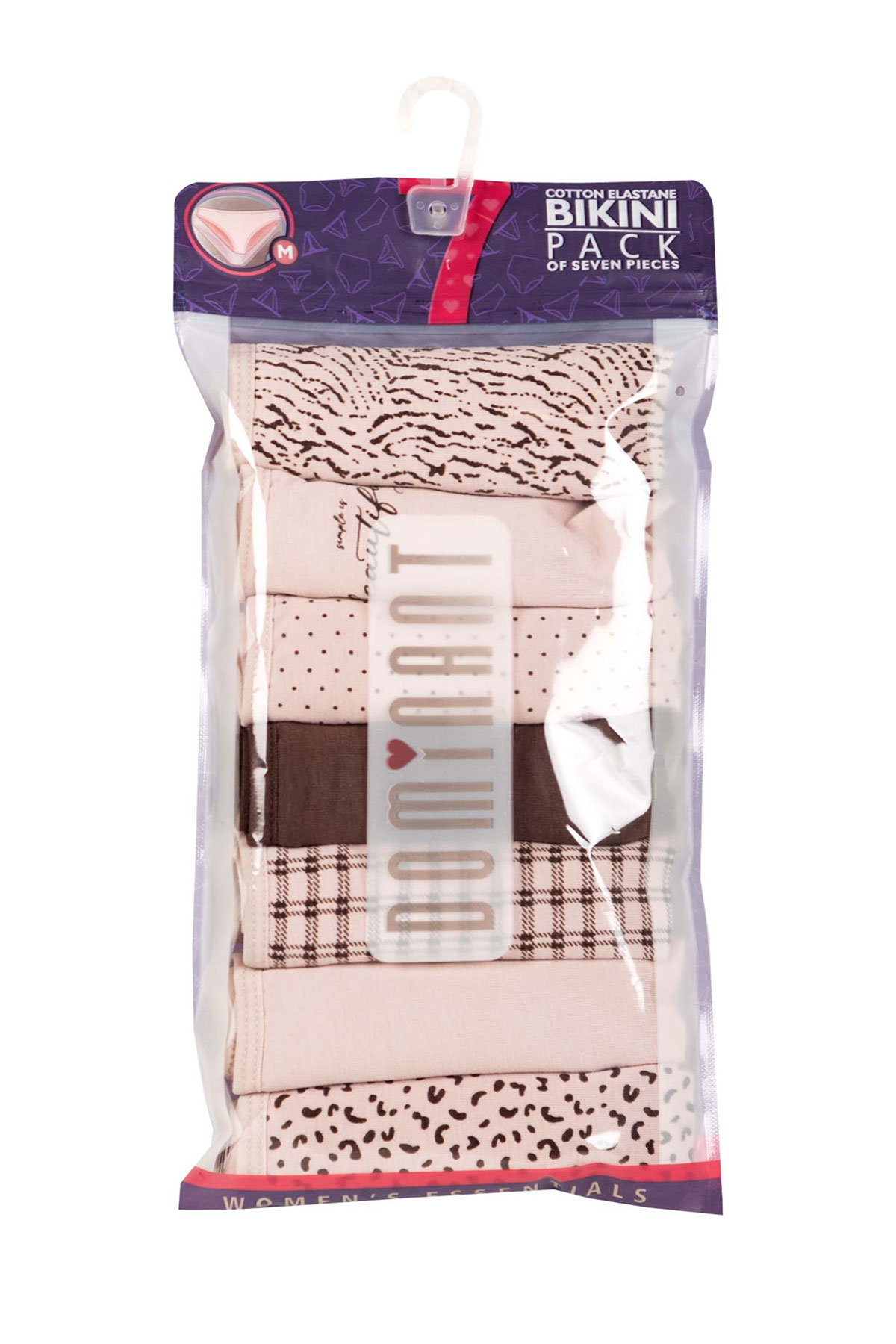 Dominant Kadın Slip Bikini Külot 7'li Desenli - Thumbnail