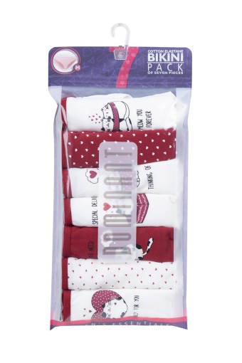 DOMİNANT - Dominant Kadın Slip Bikini Külot 7'li Desenli (1)