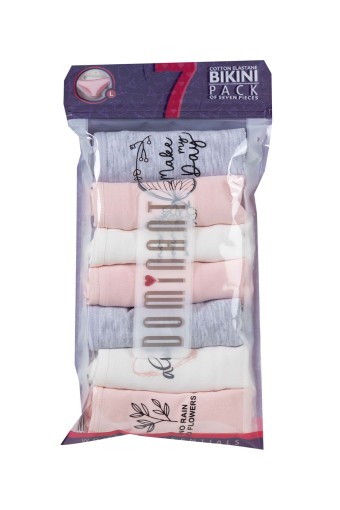 DOMİNANT - Dominant Kadın Slip Bikini Külot 7'li Desenli (1)