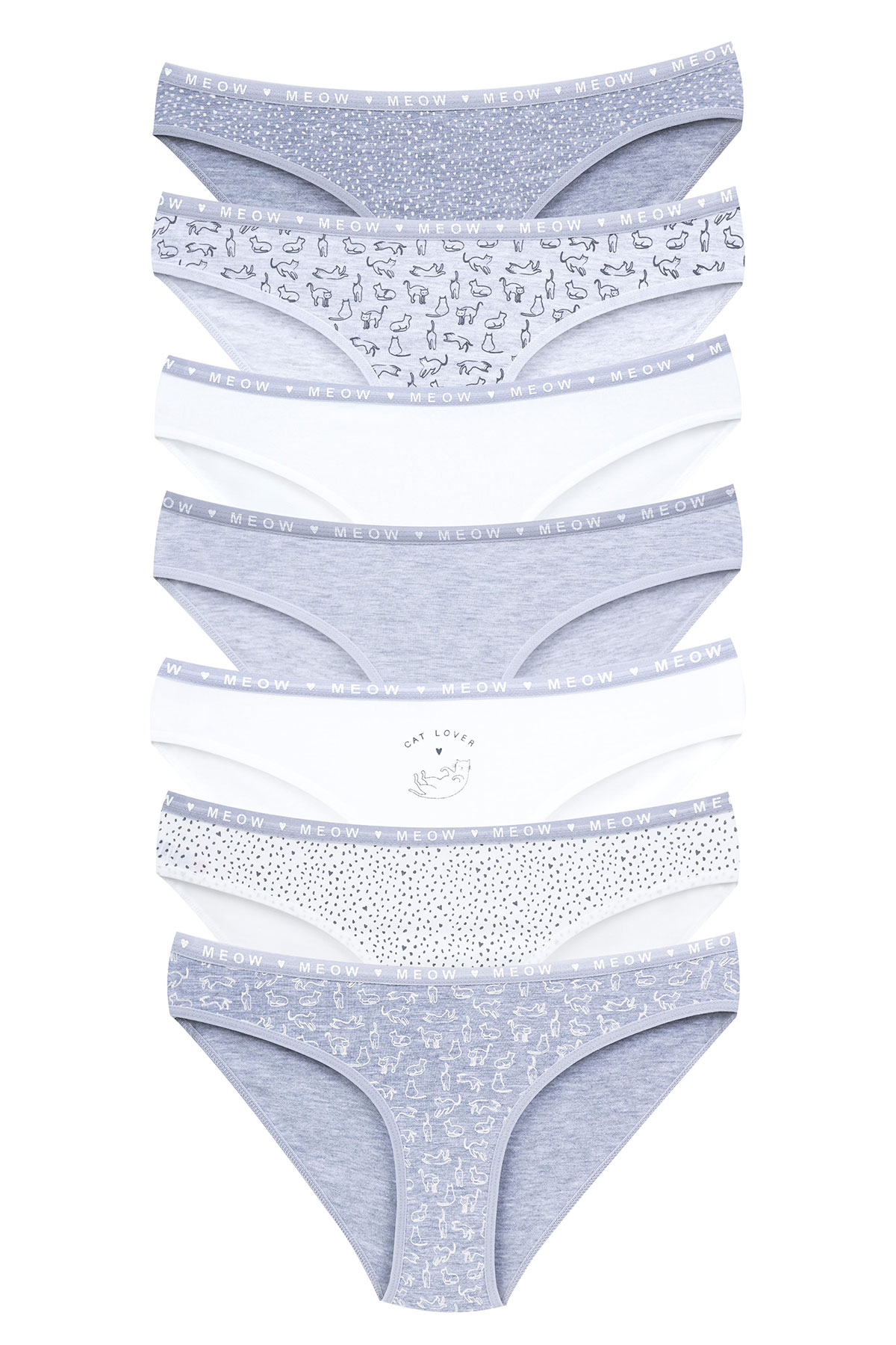 Dominant Kadın Slip Bikini Külot 7'li Desenli - Thumbnail