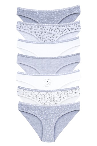 DOMİNANT - Dominant Kadın Slip Bikini Külot 7'li Desenli