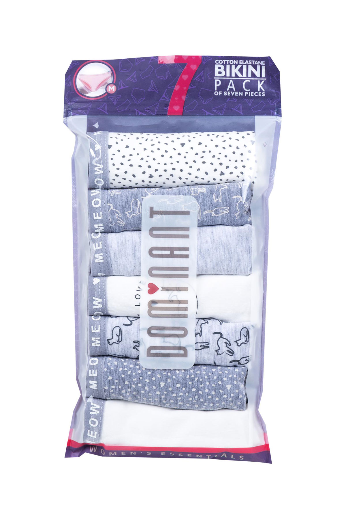 Dominant Kadın Slip Bikini Külot 7'li Desenli - Thumbnail