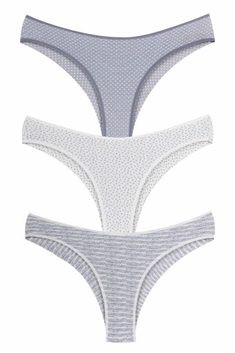 DOMİNANT - Dominant Kadın Slip Bikini Külot Desenli