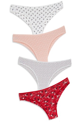 DOMİNANT - Dominant Kadın Slip Bikini Külot Desenli