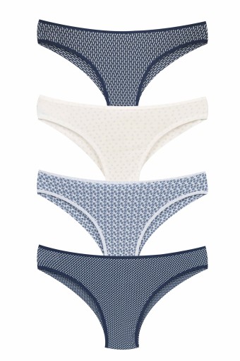 DOMİNANT - Dominant Kadın Slip Bikini Külot Desenli