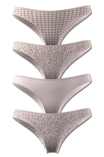 DOMİNANT - Dominant Kadın Slip Bikini Külot Desenli