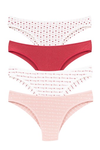 DOMİNANT - Dominant Kadın Slip Bikini Külot Desenli