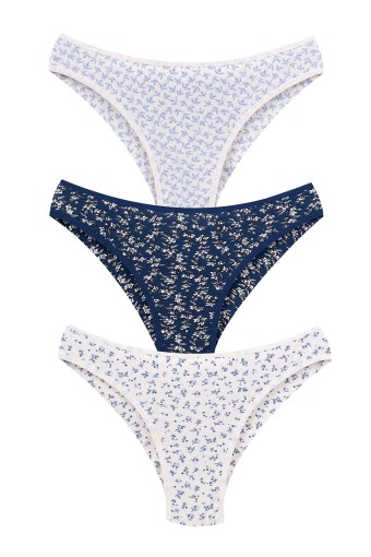 DOMİNANT - Dominant Kadın Slip Bikini Külot Desenli