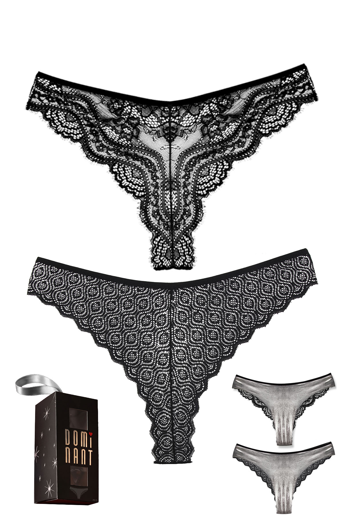 Dominant Kadın Slip Bikini Külot Desenli - Thumbnail