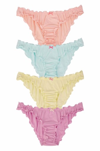 DOMİNANT - Dominant Kadın Slip Bikini Külot Fırfırlı (1)