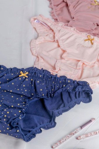 DOMİNANT - Dominant Kadın Slip Bikini Külot Fırfırlı (1)