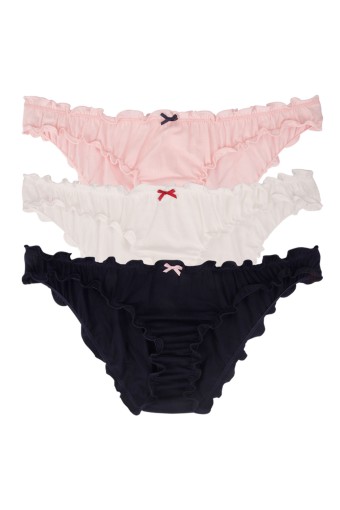 DOMİNANT - Dominant Kadın Slip Bikini Külot Fırfırlı