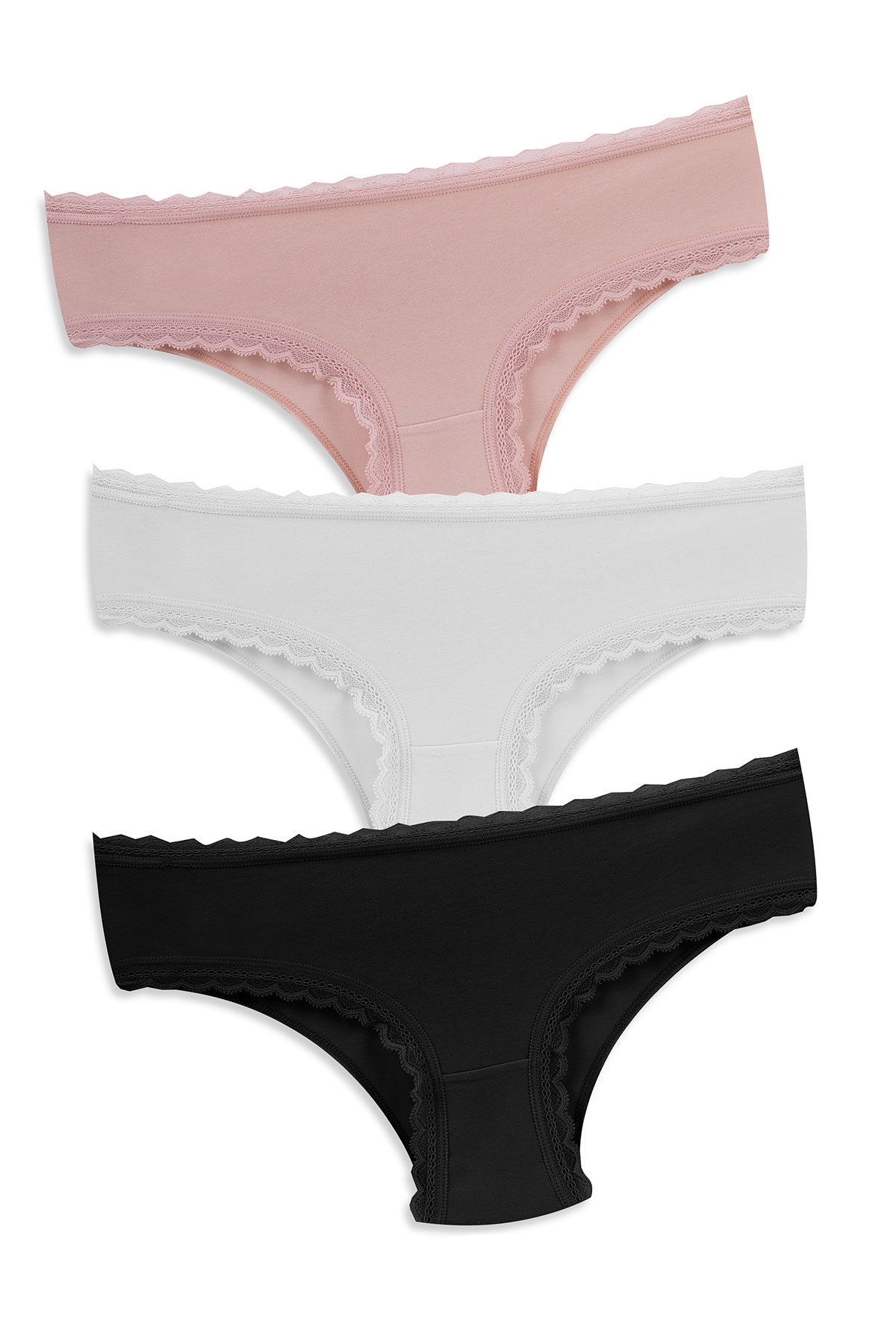 Dominant Kadın Slip Bikini Külot Kenarları Dantelli - Thumbnail