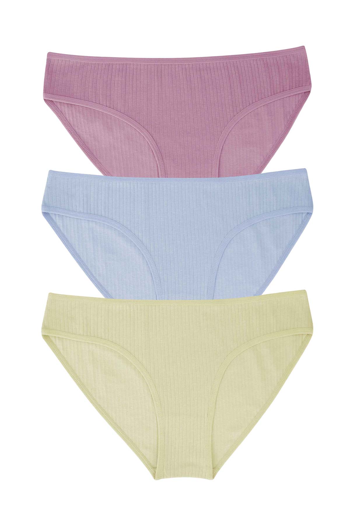 Dominant Kadın Slip Külot 7'li Pamuk - Asorti - Thumbnail