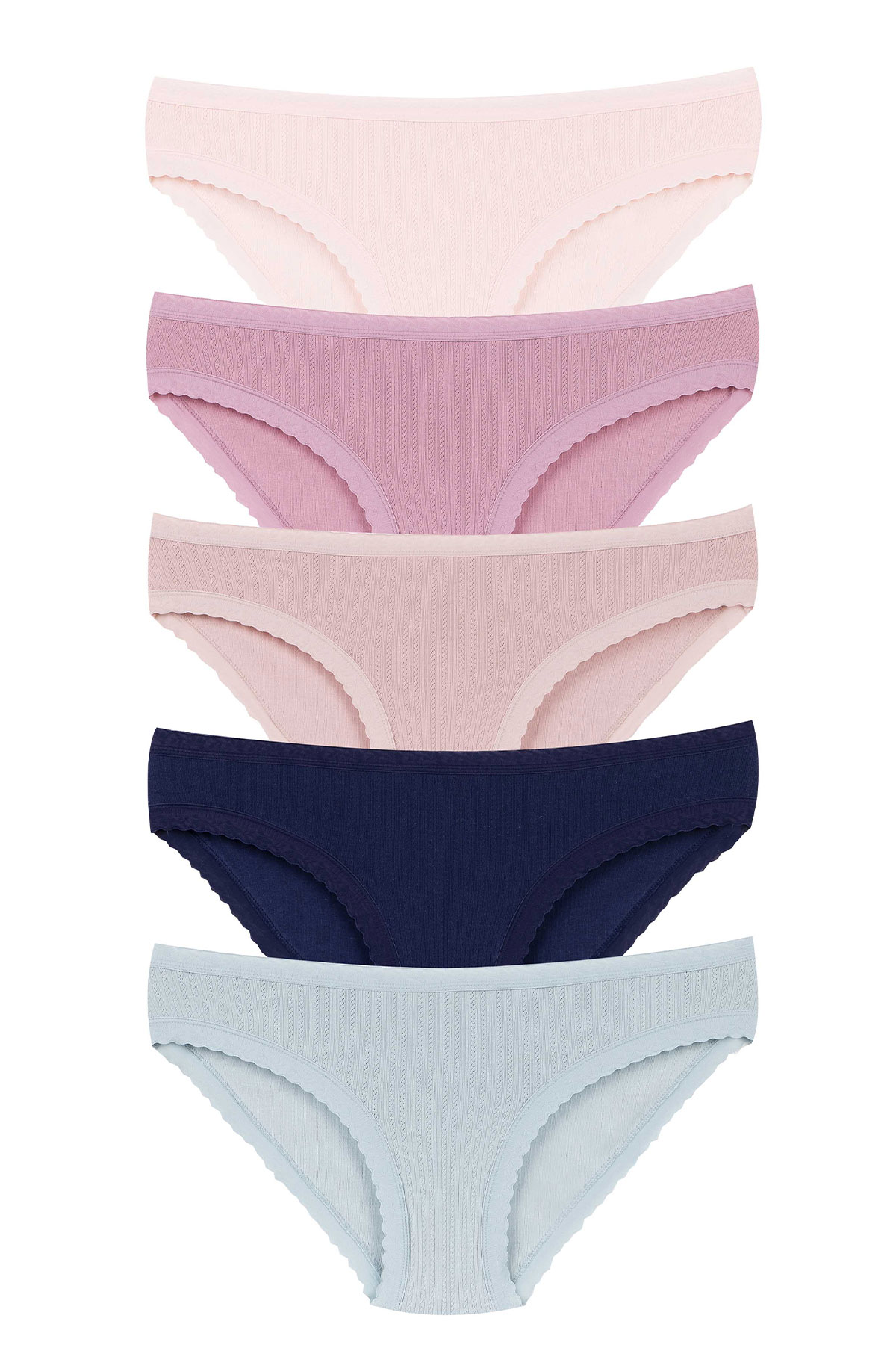 Dominant Kadın Slip Külot Beli Dantelli Jakarlı - Thumbnail