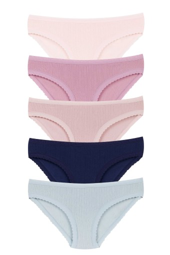 DOMİNANT - Dominant Kadın Slip Külot Beli Dantelli Jakarlı (1)