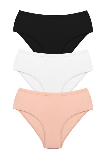 DOMİNANT - Dominant Kadın Slip Külot Büyük Beden Düz