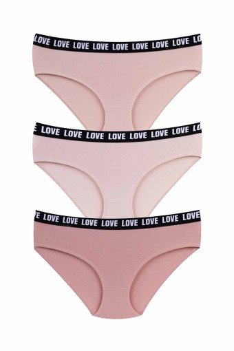 DOMİNANT - Dominant Kadın Slip Külot Büyük Beden Lastik Bel