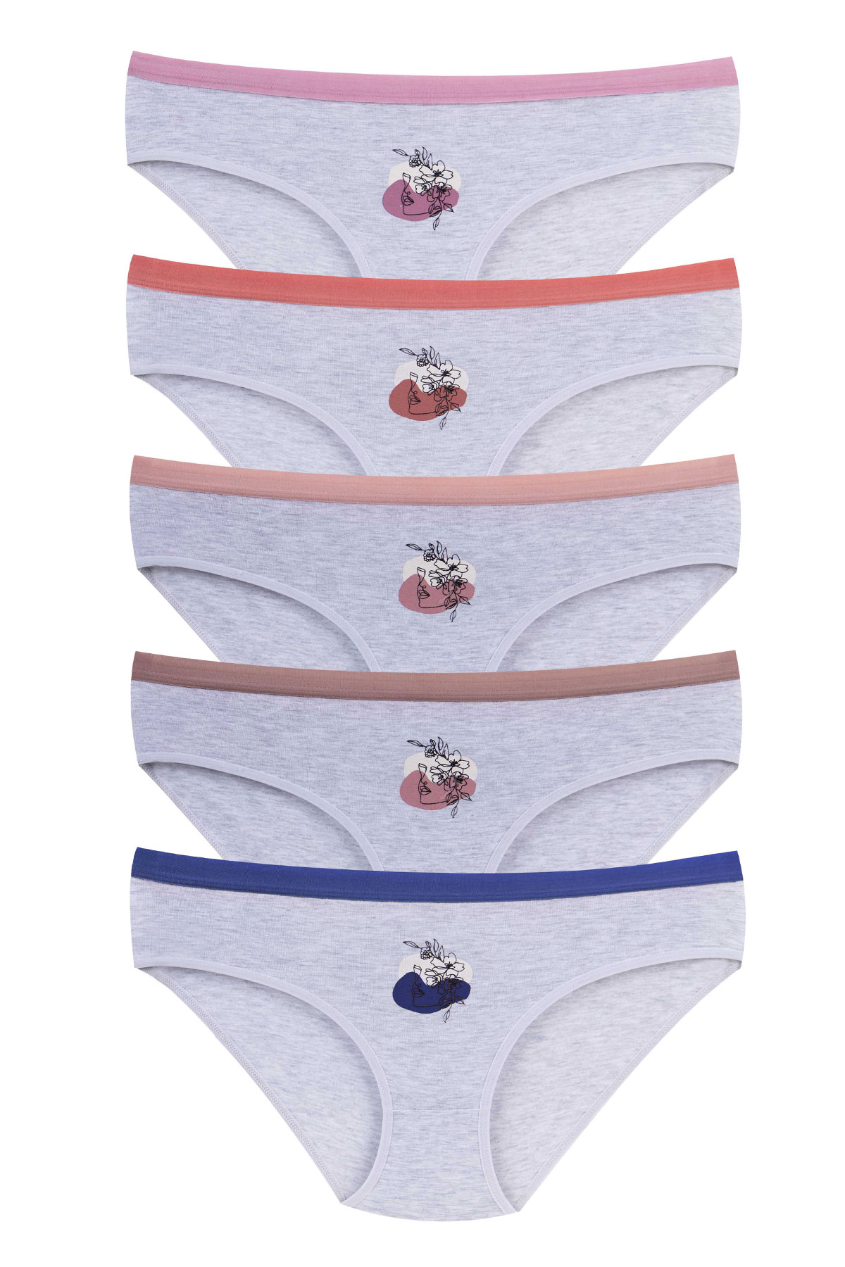 Dominant Kadın Slip Külot Büyük Beden Lastik Bel - Thumbnail