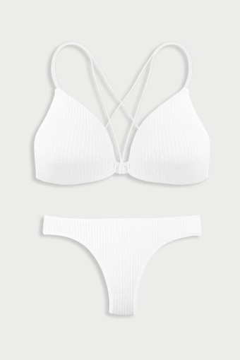DOMİNANT - Dominant Kadın Sütyen Külot Takım - Ekru