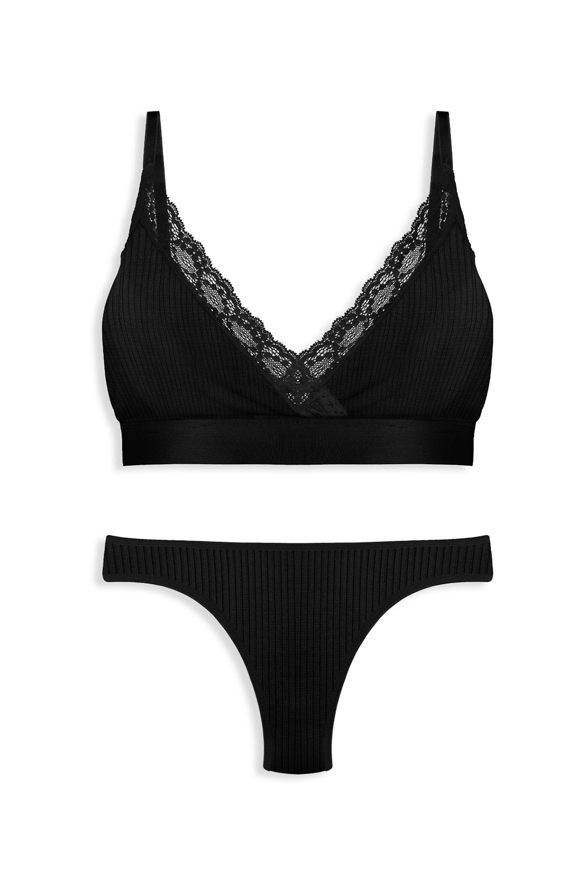 Dominant Kadın Sütyen Külot Takım - Ekru - Thumbnail