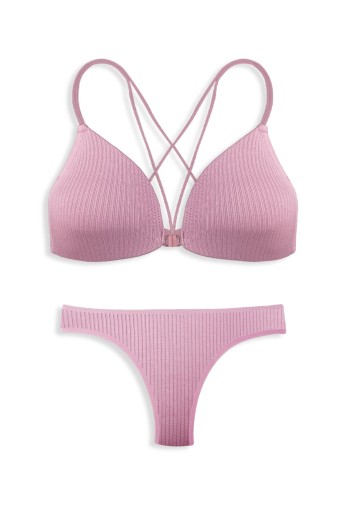 DOMİNANT - Dominant Kadın Sütyen Külot Takım - Orchid Smoke
