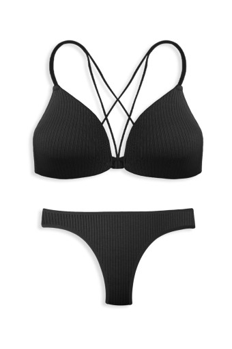 DOMİNANT - Dominant Kadın Sütyen Külot Takım - Siyah
