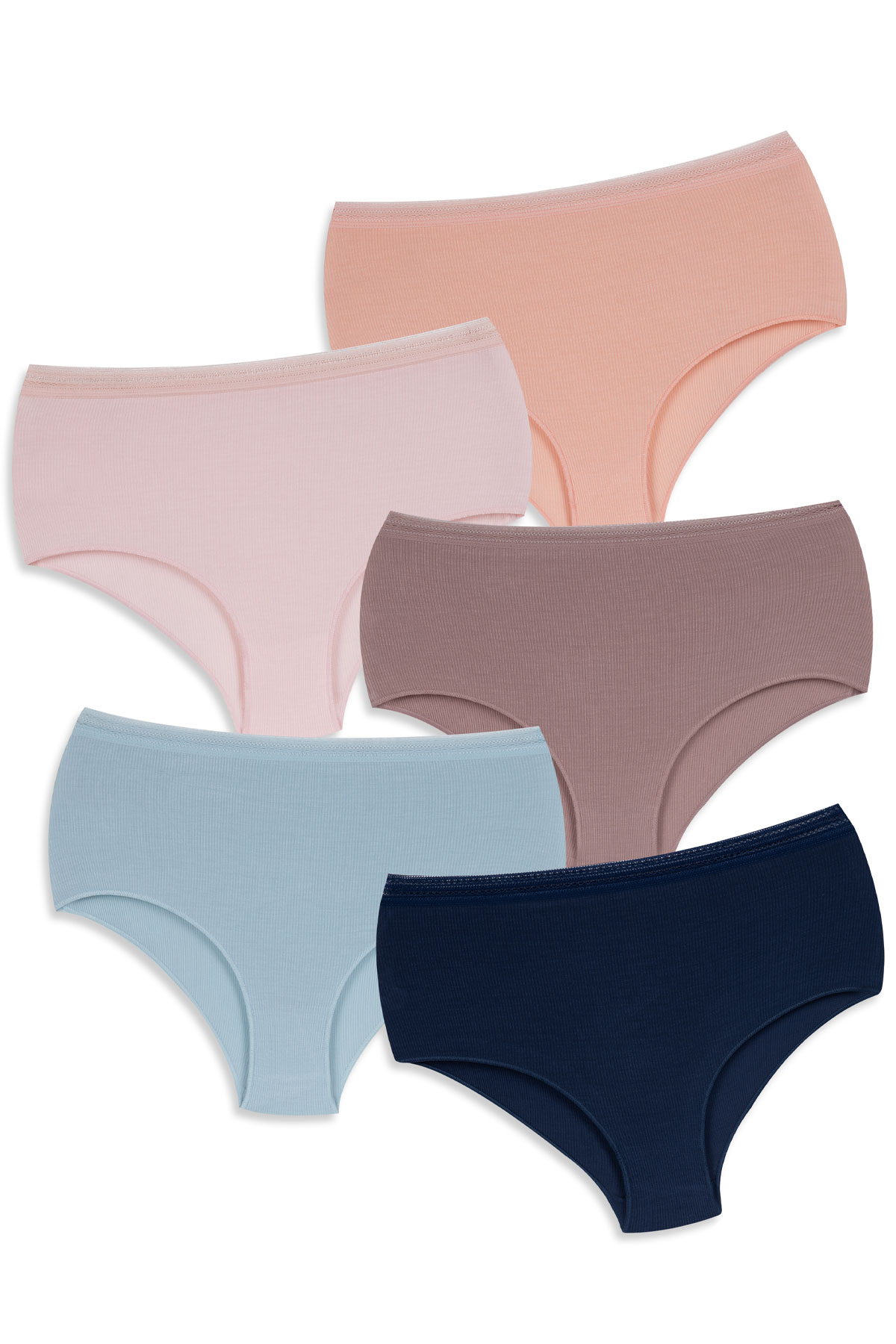 Dominant Kadın Yüksel Bel Bato Külot Beli Dantelli Raporlu - Thumbnail